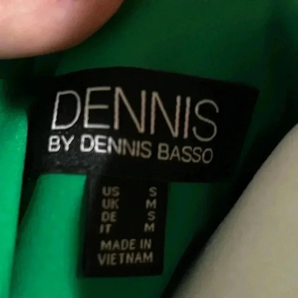Dennis Basso Water Resistant Button Front Kelly green Jacket small - Picture 7 of 12